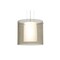 Besa Lighting Pahu 12 Cable Pendant, Trans. Smoke/Opal, Satin Nickel Finish, 1x100W Incandescent 1KG-S18407-SN - alternate 1